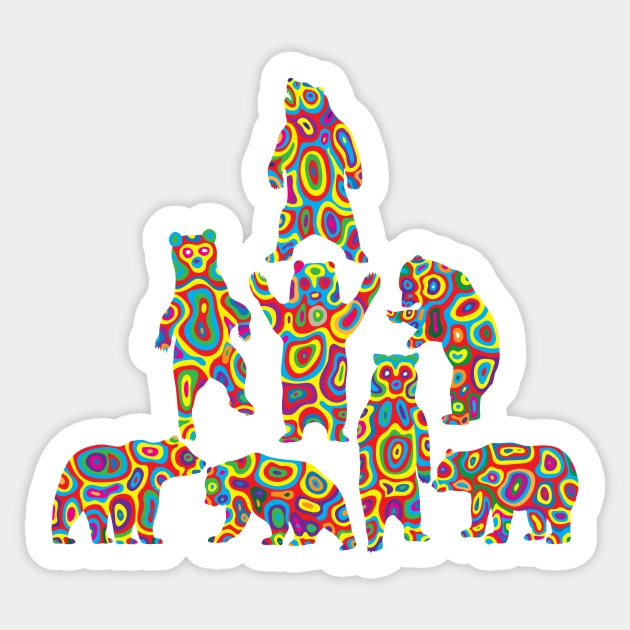 Cheerleaders Bear Sticker by martinussumbaji